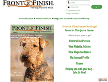Tablet Screenshot of frontandfinish.com